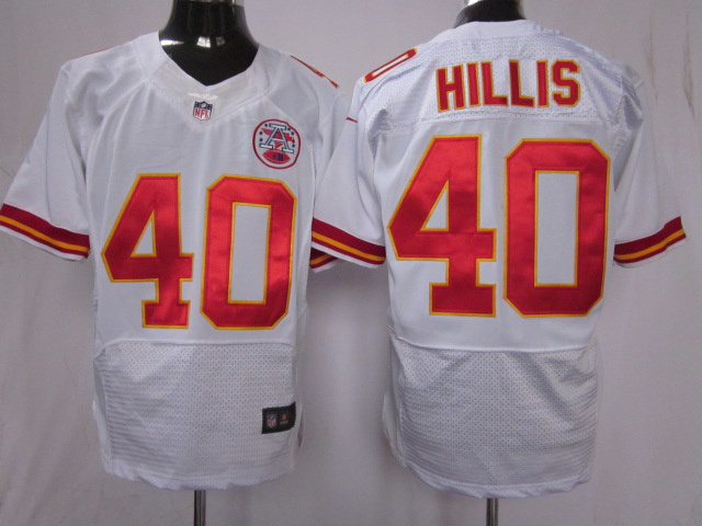 Nike Elite Jersey kansas city chiefs 40 hillis white color